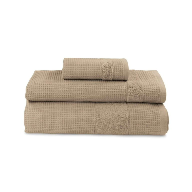 Buonaparte Egyptian Cotton Waffle Luxury Spa Towel Collection, Size: Wash Cloth, Green