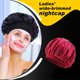 thumbnail image 3 of Capó de pelo ancho de ala de bronceado cabeza bufanda dormir tapa de moda suavidad sombrero turbans cabeza cubierta de pelo envolturas para las mujeres durmiendo vino rojo sidaley AP008211-14, 3 of 6