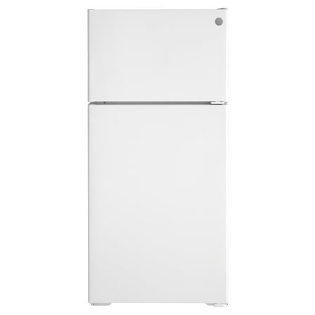 GE Appliances Top Freezer Freestanding Refrigerator, White