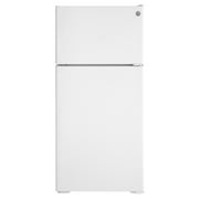 GE Appliances Top Freezer Freestanding Refrigerator, White