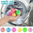 thumbnail image 3 of 12 Pieces Pet Hair Remover for Laundry Dryer Balls Reusable Washing Machine Hair Catcher Pet Dog Cat Catcher Lint Remover (Light Blue,Blue,Grey,Black,Purple,Rose Red), 3 of 7