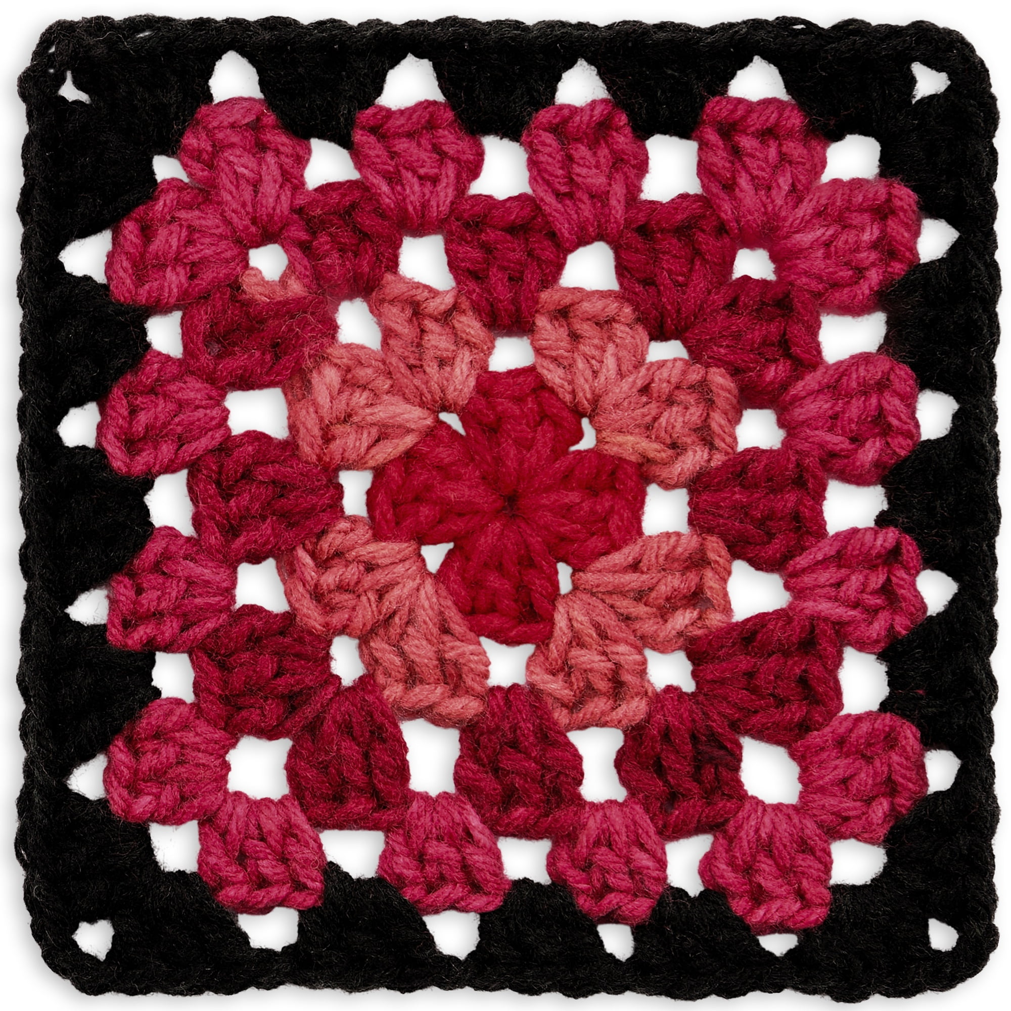 Red Heart® Granny Square™ #4 Med Acrylic Yarn, Blk-ruby red 250g 417yd (3Pk)