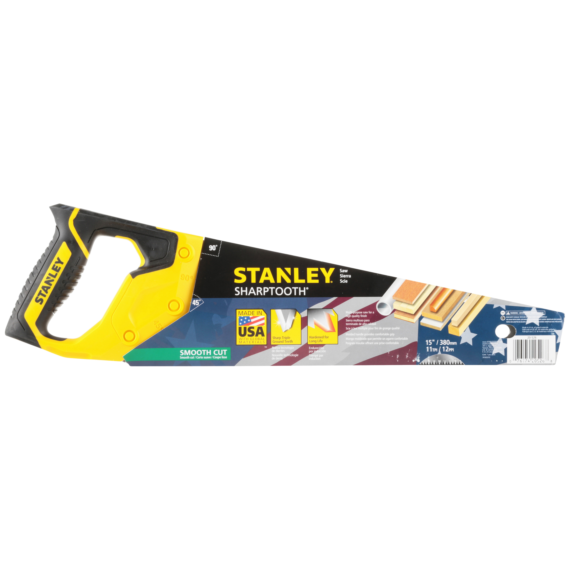 STANLEY 20-526 15-Inch Sharptooth Hand Saw
