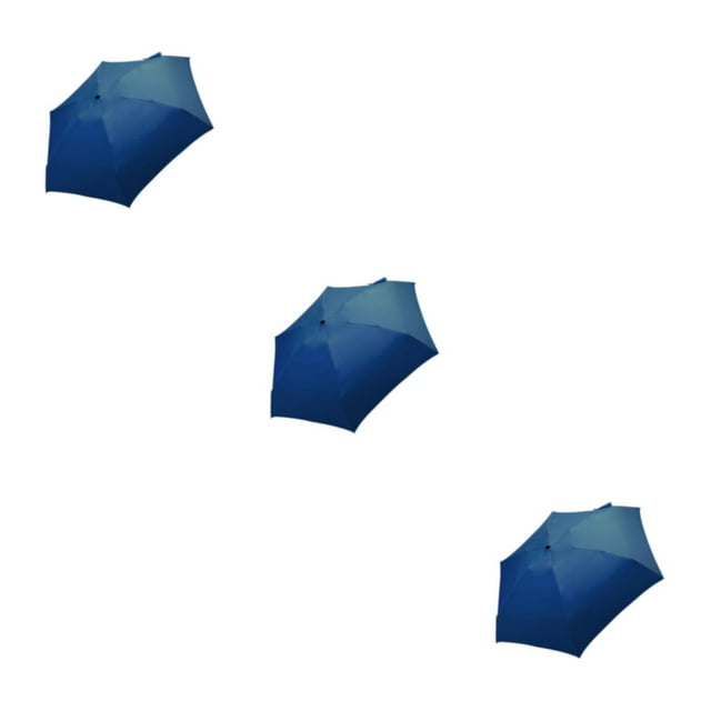 Guardoinrt Maximum Sun Protection Rotating Sun Umbrellas With Adjustable Canopy Folding navy blue 3Set