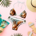thumbnail image 6 of Squirrel Detachable Sponge Adjustable Strap Bikini Set Two-Pack Swim Suits - Ideal for Beach and Pool Scenes, 6 of 6