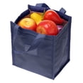 thumbnail image 5 of Insulated Lunch Bags, 2Pack 10"x6"x13" 8"x5"x9" Portable Container Bag Dark Blue, 5 of 6