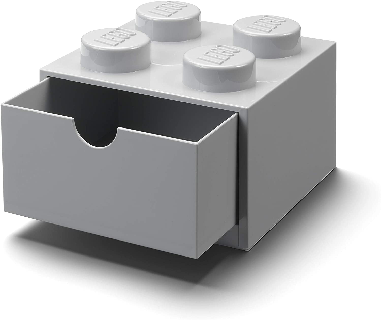 LEGO Desk Drawer Stackable Storage with 4 Knobs, in Grey Walmart.com