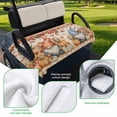 thumbnail image 5 of Golf Cart Seat Covers for 2 Seater,Fall Gnomes Microfiber Cart Seat Towel Blanket,Pumpkins Thanksgiving Leaves Autumn Retro Check Absorbent NonSlip Bench Seats Protector for Golf Course 51"x31", 5 of 9