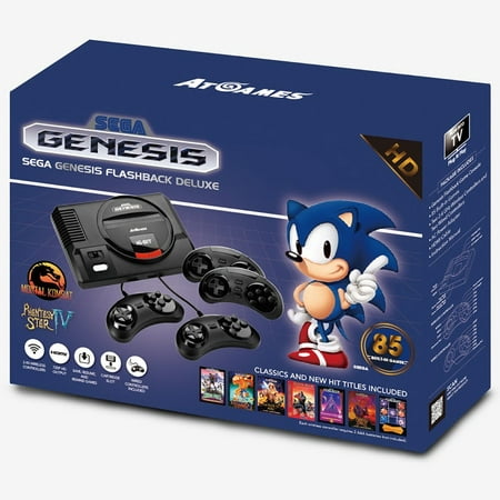 SEGA Genesis Flashback HD Console with 85 Games and 4 (Best Sega Saturn Imports)