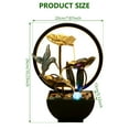 thumbnail image 2 of Pcapzz Tabletop Water Fountain USB Powered Tabletop Fountain with Natural Rocks and LED Ring Lights Desktop Waterfall Fountain Tabletop Humidifier for Indoor-hummingbird-, 2 of 11