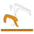 thumbnail image 3 of For 05-07 Liberty Front Fender Flare Wheel Opening Molding Trim Arch Right Side, 3 of 5