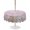Gold, Pink, Sand, variant on Outdoor Tablecloth with Umbrella Hole for Patio/Picnic/Party/Camping, Summer Beach Waterproof Table Cloth Round Cover Washable, Pink Starfish Ocean Conch Grey Wood Grain (Dia 54")