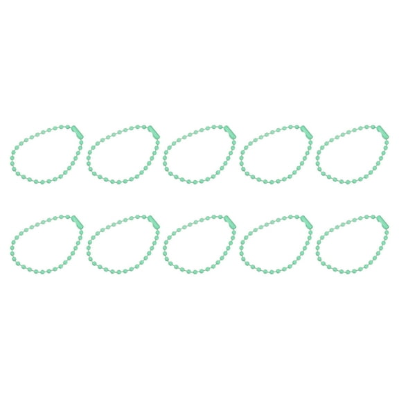 Uxcell 4.72" Ball Bead Chains with Connector for Chain DIY Craft, 36 Pack Light Green