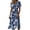 Blue, variant on Dresses for Women Short Sleeve Wrap V-Neck Modest Dresses Casual Summer Dress Beach Vacation Sundress