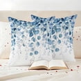 thumbnail image 3 of Blue Eucalyptus Leaves Outdoor Waterproof Pillow Covers, Summer Botanical Weeping Decorative Square Throw Pillowcase Sofa Cushion Sham for Patio/Couch/Chair, 16"x16" 2 Pack, 3 of 8