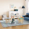 thumbnail image 3 of Mainstays Kids Tufted Blue and Green Stripe Area Rug, 8' x 10', 3 of 7