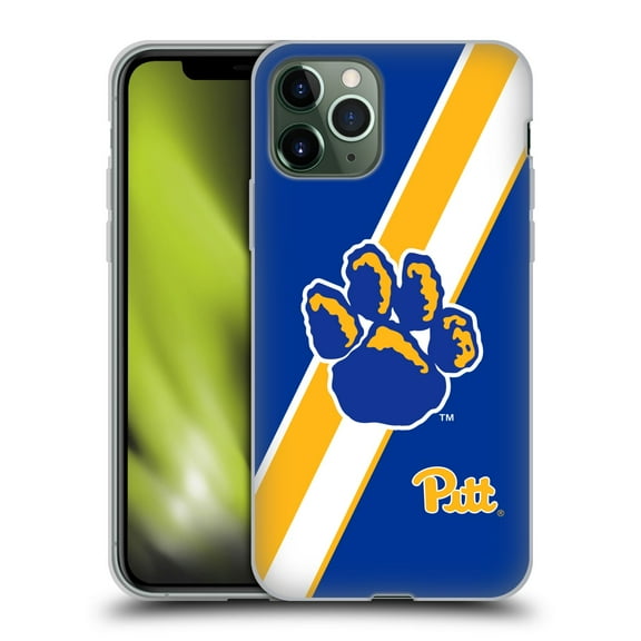 Head Case Designs Officially Licensed University Of Pittsburgh University Of Pittsburgh Stripes Soft Gel Case Compatible with Apple iPhone 11 Pro