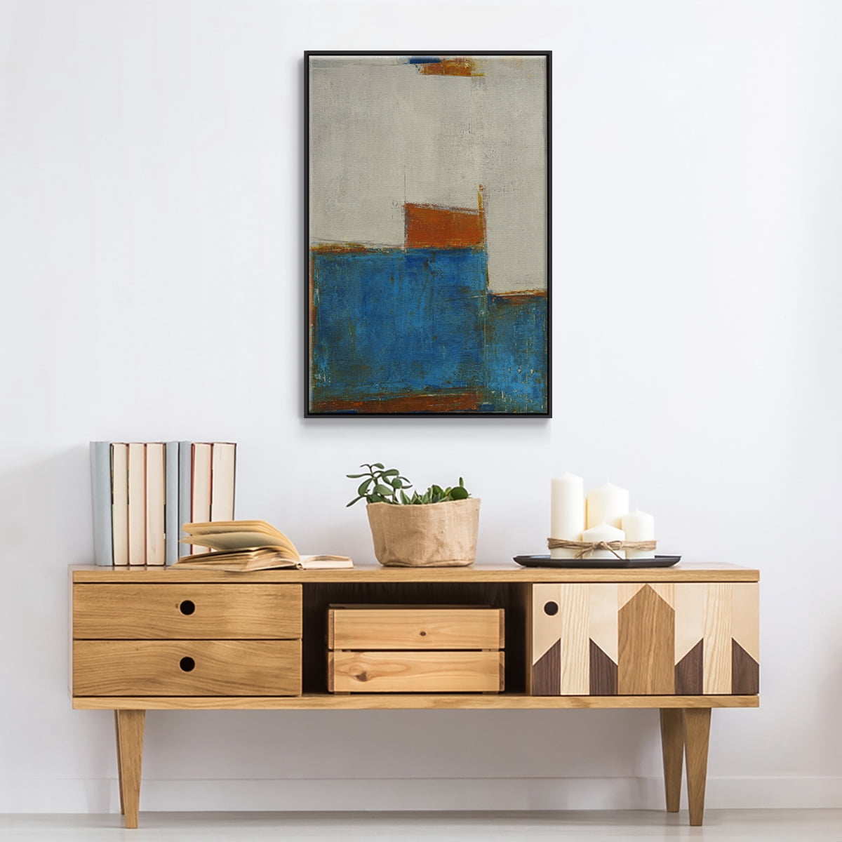 Sunset for Somebody Framed Premium Gallery Wrapped Canvas - Ready to Hang - 27 x 41 - Black Floating Frame