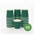 thumbnail image 2 of 4 Ounce Ripple Insulated Coffee Cups 500 Double Wall Corrugated Coffee Cups - Leakproof Non-Slip Forest Green Paper Ribbed Coffee Cups Recyclable Matching Lids Sold Separately, 2 of 7