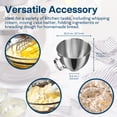 thumbnail image 2 of Stainless Steel Mixer Bowl for KitchenAid 4.5–5 Quart Tilt-Head Stand Mixers – Replacement Mixing Bowl, Compatible with Artisan & Classic Series – by MMOBIEL, 2 of 4