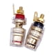 thumbnail image 1 of Postes de conexión para altavoces, conectores banana de 4 mm, conectores banana, cubierta transparente de latón aislado, resistentes para sistemas de, 1 of 10