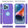 thumbnail image 3 of Takfox Wireless Charging Silicone Protective Cell Phone Case for Apple iPhone 11, Purple, 3 of 10