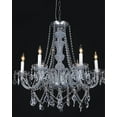 thumbnail image 2 of CWI Lighting Princeton 12 Light Down Traditional Metal Chandelier in Chrome, 2 of 3