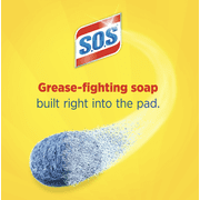 S.O.S Steel Wool Dish Scrubber Pads, 10 Pack (3 PACK)