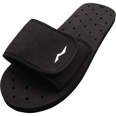 Jordan Slides For Boys Norty Boys Mens Summer Comfort Casual Slide Strap Shower Sandals Slip On Shoes, 40339 Black / 5D(M)US ()