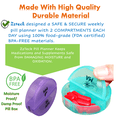 thumbnail image 6 of Zzteck Daily Pill Organizer 2 Times a Day, Weekly AM PM Pill Box Case Moisture-Proof Travel Pills Container 7 Day, Medication Fish Oil, and Medicine Holder Fits in Purse and Pockets, 6 of 8