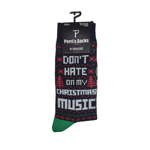 Perri's Socks Novelty Christmas Music Crew , Black - PSE125-001, O/S