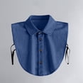 thumbnail image 2 of Baberdicy Women's Detachable Denim Collar, Layering Dickey for Sweater, Fall & Winter Fashion Blue Universal Fit, 2 of 6