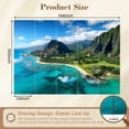 thumbnail image 3 of Wallpaper Aerial View Kualoa area Oahu Hawaii Peel and Stick Wall Murals 100"H x 144"W Removable PVC Wall Paper Self-Adhesive Wall Paintings Art Decor for Bedroom Living Room, 3 of 7
