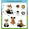 thumbnail image 2 of DolliBu Floppy Fox Stuffed Animal with Soccer Ball Plush - Soft and Huggable Fox, Adorable Playtime Plush Toy, Cute Wild Life Gift, Super Soft Stuffed Doll Animal Toy for Kids, Adults - 9 Inches, 2 of 5