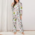 thumbnail image 2 of Sikiie Cartoon Wild Animals Pajamas for Women Set, Womens Pajama Sets, Lounge Sets for Women, 2pjs for Women-XX-Large, 2 of 7