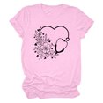 thumbnail image 4 of Camisetas con estampado de letras y cuello redondo de verano para mujer, blusas femeninas cómodas y elegantes, Tops OAVQHLG3B Store  lin121212, 4 of 5