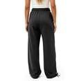 thumbnail image 6 of SYwaren Women's Baggy Sweatpants Casual Drawstring Elastic Waistband Solid Color Relaxed Fit Lounge Pants with Pockets, 6 of 9