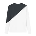 thumbnail image 4 of snilers Girls Long Sleeve Shirts Kids Color Block Crewneck Loose Fit Tunic Tops Summer Casual Basic Tee Shirt 3-14 Years, 4 of 7