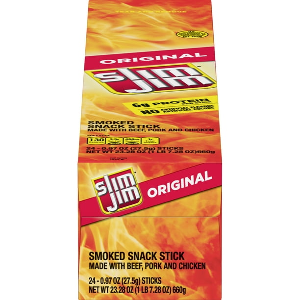 Slim Jim Original, 0.97 Oz. 24Count