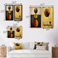 thumbnail image 4 of Designart "Unraveling the Mystery Retro Geometric Puzzle I" Modern Geometric Framed Wall Art Set Of 2 - Modern Gold Gallery Wall Frame Set For Home Decor, 4 of 6