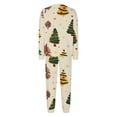 thumbnail image 6 of Family Xmas Pajamas Matching Sets - Merry Christmas Family Pjs Long Sleeve Pants Parent-Child Matching Set with Xmas Print Sleepwear, 6 of 7