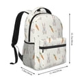 thumbnail image 2 of Wukai Retro Rabbit Laptop Backpack Casual Travel Backpack Large School Bag for College, Business,Travel-One Size, 2 of 5