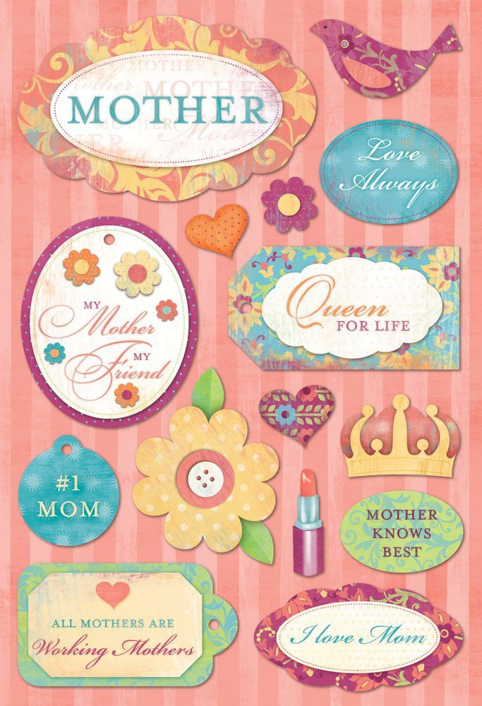 Family Tree Karen Foster Design Acid and Lignin Free Scrapbooking Sticker Sheet