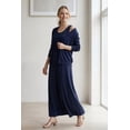 thumbnail image 4 of ellos Women's Plus Size Sleeveless Knit Maxi Dress - 10/12, Navy, 4 of 6