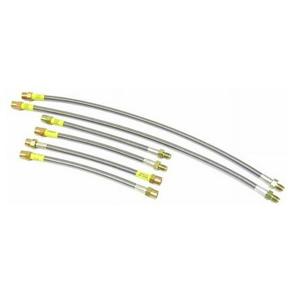 Brake Hydraulic Hose Kit - Compatible with 1988 - 1992 BMW 735i - Troutman