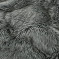 thumbnail image 2 of Noble House 3' Faux Fur Bean Bag Chair, Grey, 2 of 5