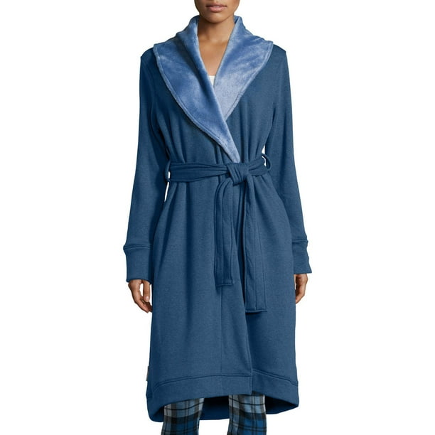 UGG UGG Women Plush Duffield II Soft Cotton Robe 1095612 Navy Heather