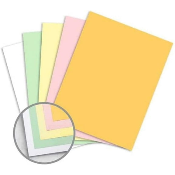 Limited Papers(TM) NCR Paper, Carbonless Sheets, Superior, Pre Collated, Multi Part, Bond Finish. (5 Part Reverse 8.5 x 14, Gold/Pink/Canary/Green/White (5931), 5 Reams)