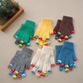 thumbnail image 2 of Guantes cálidos y cómodos para niños con cinco dedos pegatinas coche personalidad bebé guantes Otoño e Invierno niños y niñas Dedo de punto mano, 2 of 3