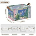 thumbnail image 7 of Yayeee Foldable Storage Basket for Shelves with Handles Waterproof Cloth Bins, Boat Seaside, 7 of 7